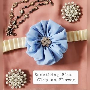 Individually Sold. 1  Clip-on handmade flower.